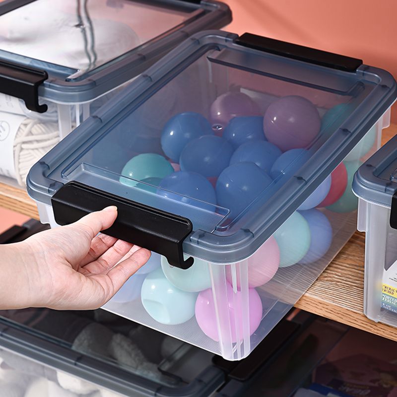 Sealed box, transparent plastic storage box, children's toy storage box, household sealed dust-proof and moisture-proof storage box details Picture