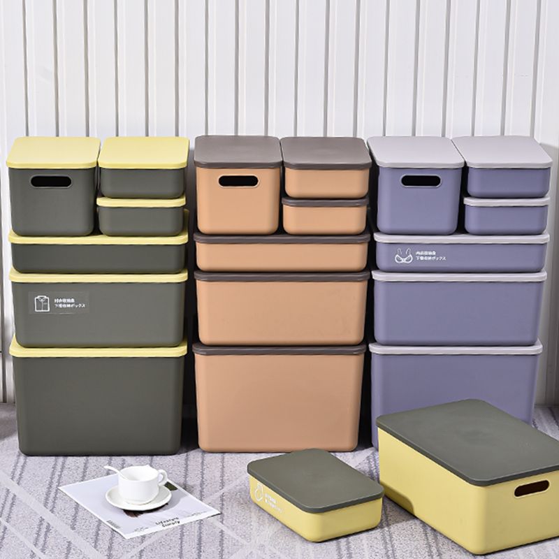 Desktop sundries storage box, plastic covered drawer, snack basket, cosmetics storage box, dormitory kitchen organizing box details Picture