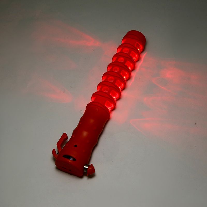  LED多功能警示灯汽车用破窗神器安全锤户外交通应急指挥棒工作灯详情6