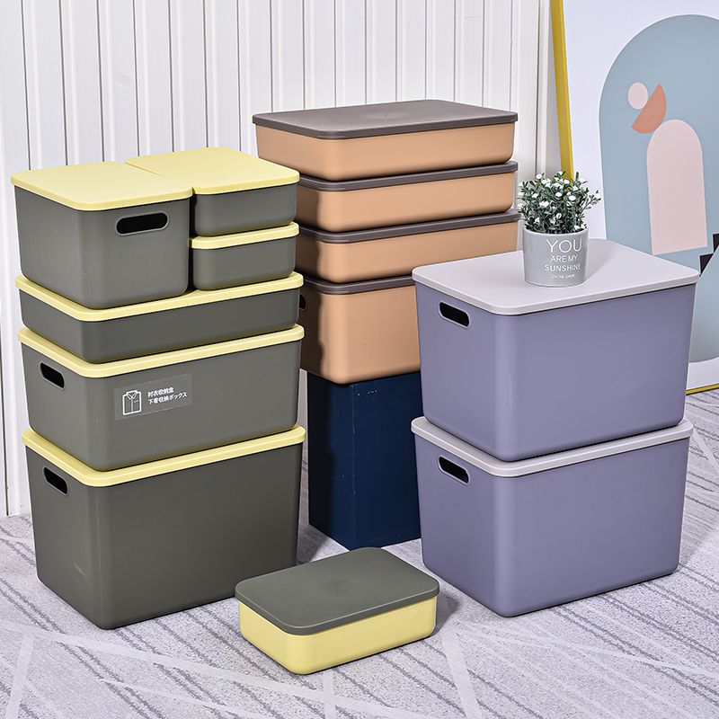 Desktop sundries storage box, plastic covered drawer, snack basket, cosmetics storage box, dormitory kitchen organizing box full figure