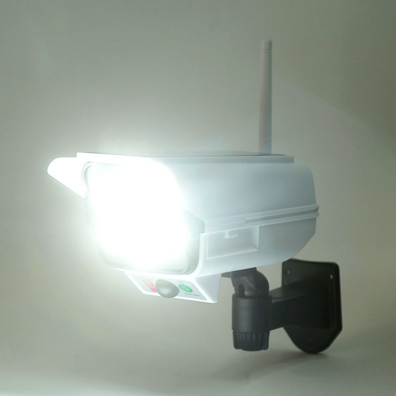 Solar wall lamps, human body sensing simulation monitoring lamps, fully automatic household outdoor anti-theft remote control rainproof garden lamps pic 5