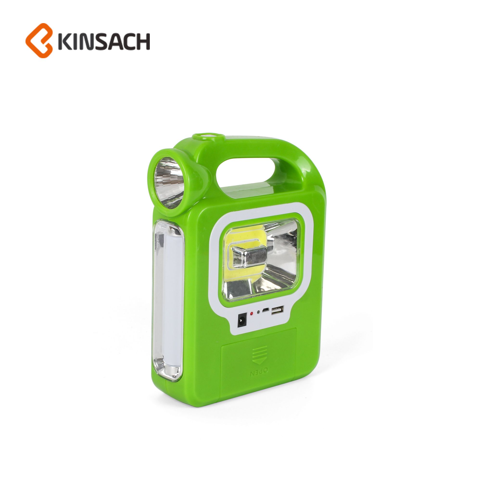 Solar work light built-in 18650 lithium battery system light can be used as a charging bank