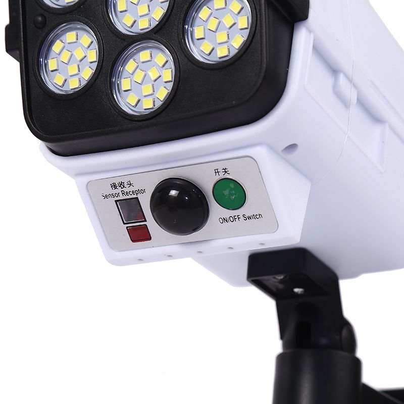 Solar wall lamps, human body sensing simulation monitoring lamps, fully automatic household outdoor anti-theft remote control rainproof garden lamps Specification image