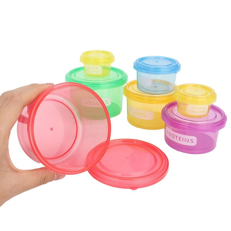 Creative Perfect Portions 7-piece set portable outdoor lunch box diet control lunch box Specification image