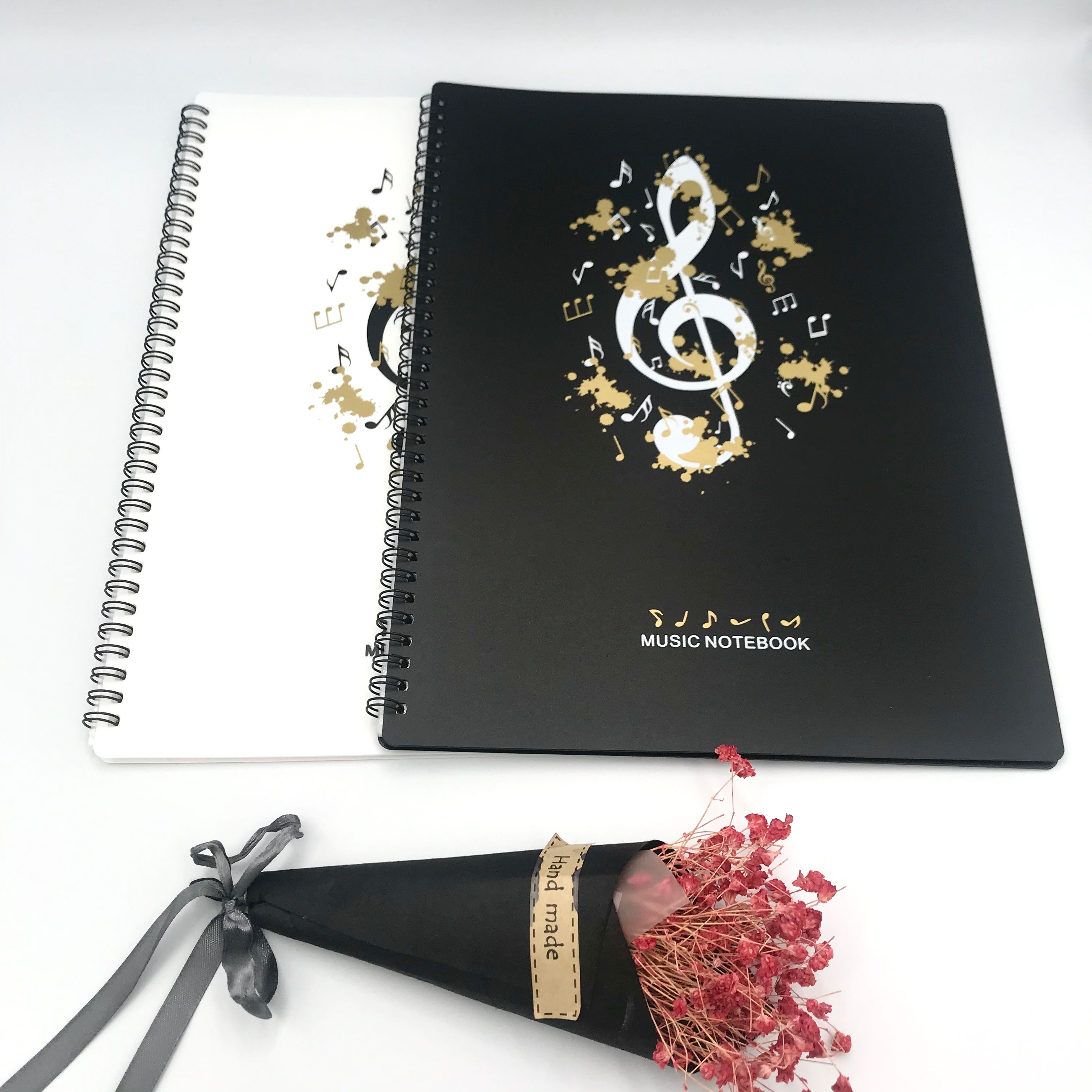 Coil 40-page information book, office document book, factory direct sales, student music score holder, test paper book, insert bag details Picture