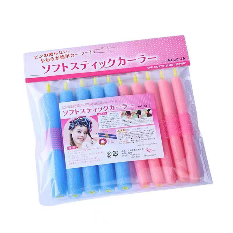 0379 Self-adhesive curling iron, sponge 10 self-adhesive curling iron
