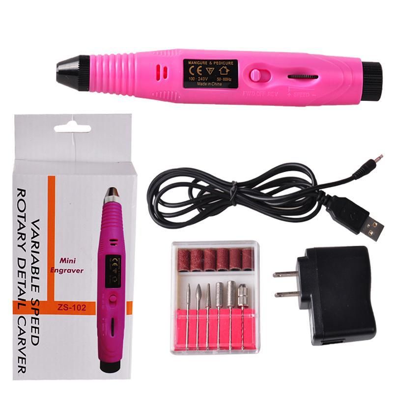 厂家直销笔式打磨机迷你便携USB电动磨甲器抛光机现货批发