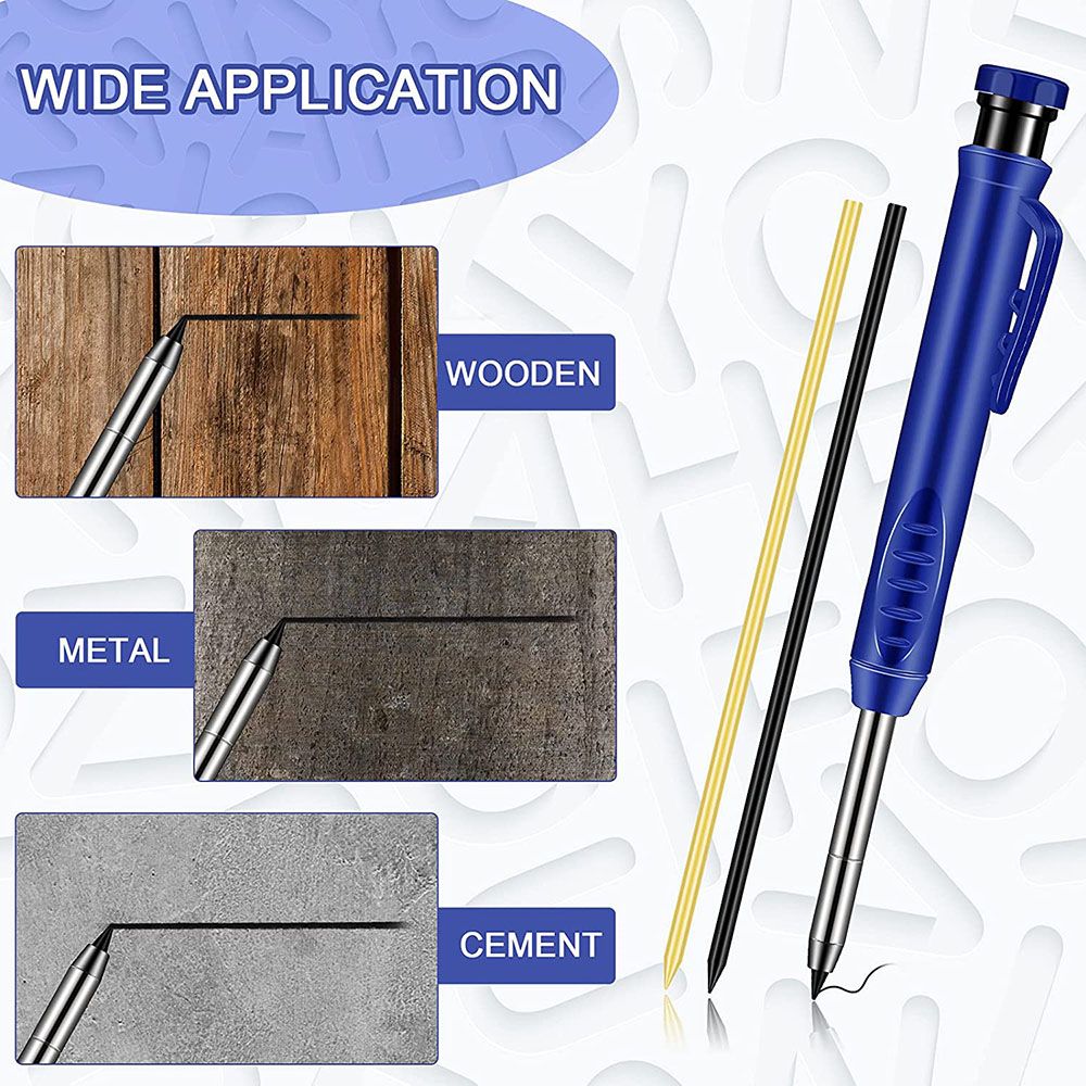 Art supplies, long nose, deep hole, solid mechanical, woodworking, pencil, woodworking, marking, woodworking, architect, 3mm Application Scenario
