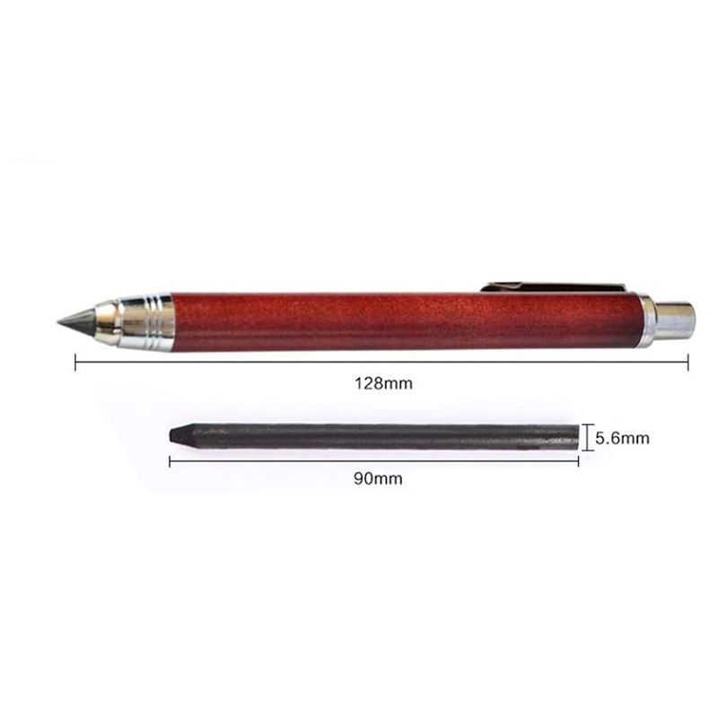 Professional 5.6mm lead frame, wooden body, automatic mechanical graphite pencil with pencil sharpener details Picture
