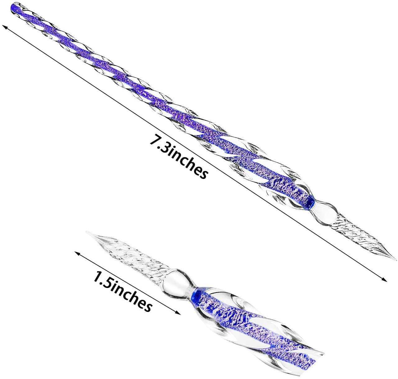 Exquisite gift craft crystal glass dip pen glass signature pen for promoting business Christmas details Picture