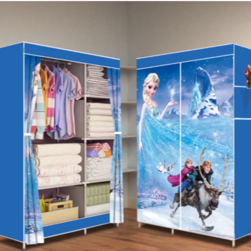 Single-pole side-pull simple fabric wardrobe Application Scenario