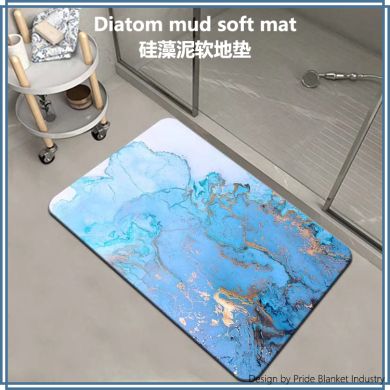 Soft Diatom mud Floor Mat Absorbent Floor rug Bathroom Mat Toilet Door Non-Slip Foot Mats Toilet Carpet Doormat thumbnail