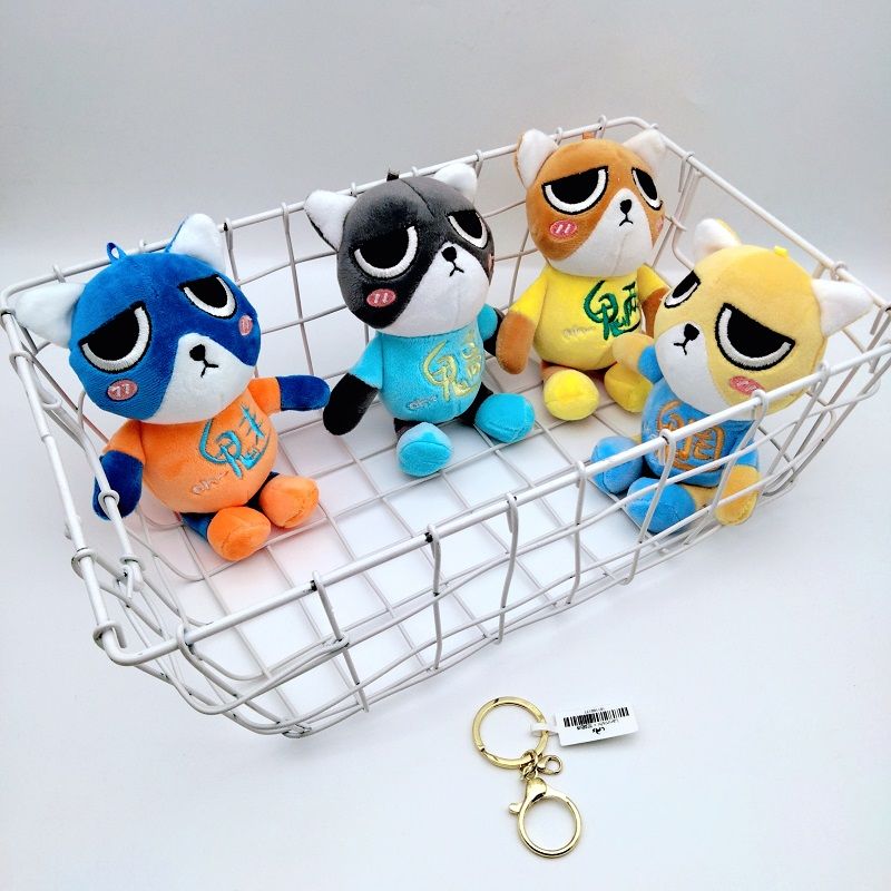 New cartoon plush hanging Demons and Monsters doll key chain student backpack hanging grab machine doll wholesale