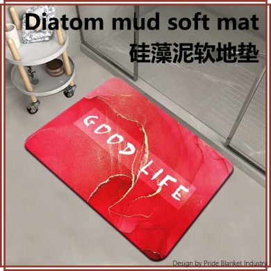 Absorbent carpet soft diatom mud floor mats bathroom door mats bath rug