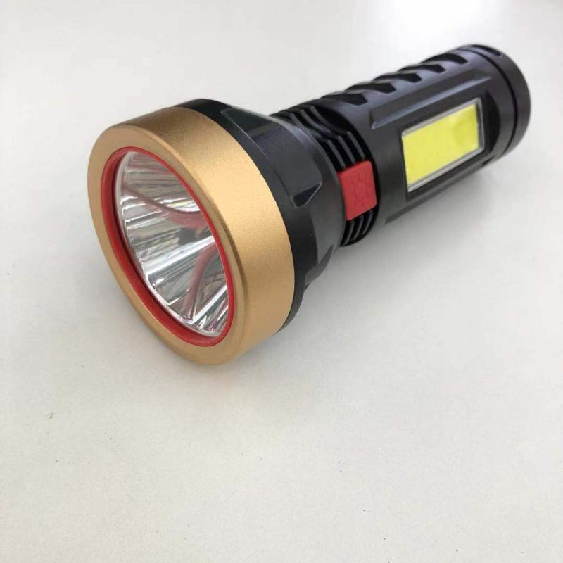 LED手电筒家用可充电式 强光便携照明高亮灯