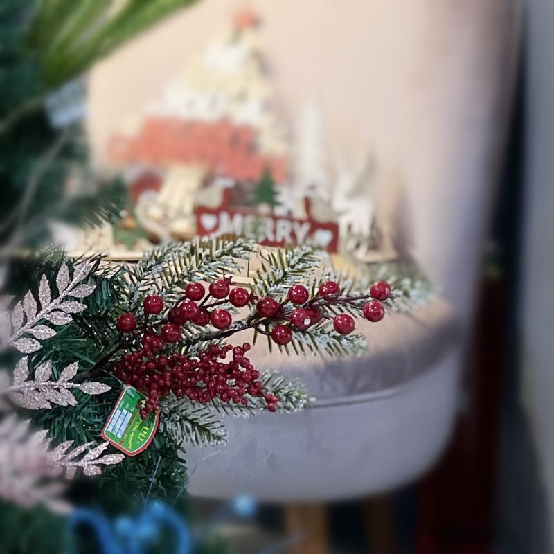 圣诞装饰品/仿真红果插枝/插枝装饰品细节图