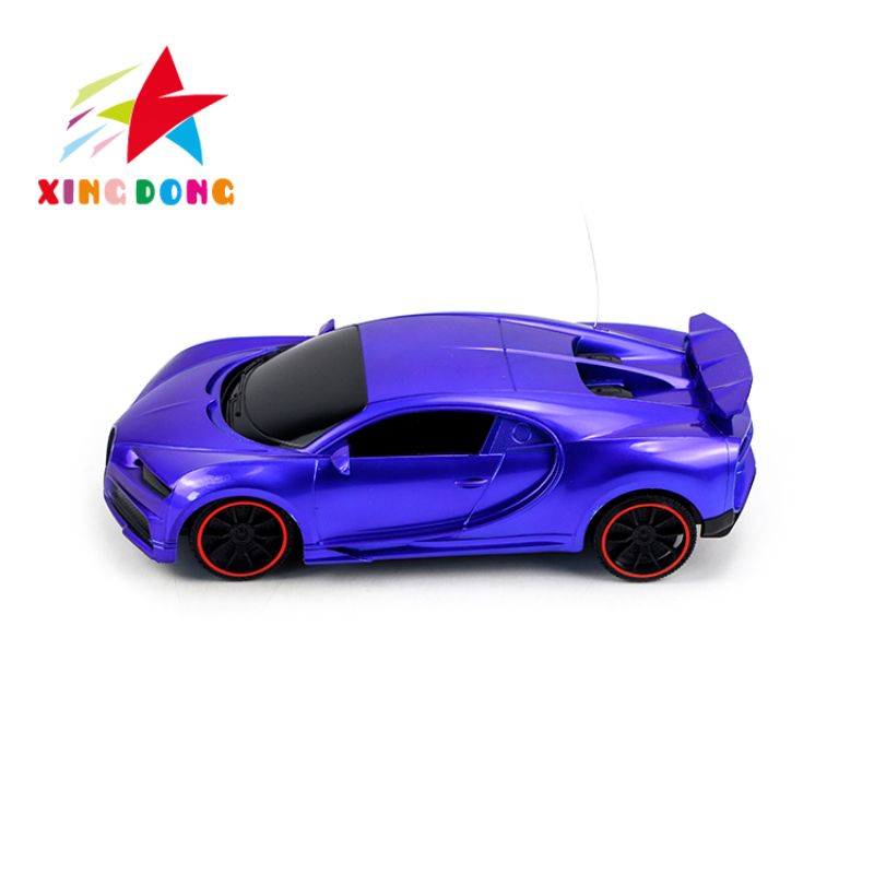 Children's remote control car, two-way remote control car, transparent yellow/blue mixed toy remote control racing car Specification image