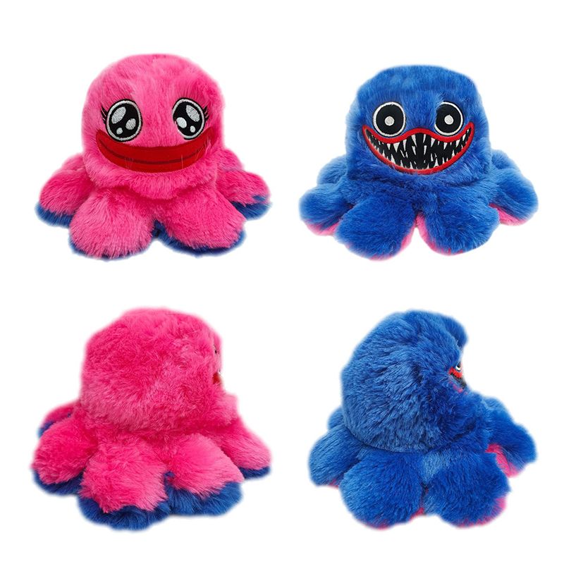 New huggy wuggy flipped octopus plush toy poppy playtime plush doll details Picture