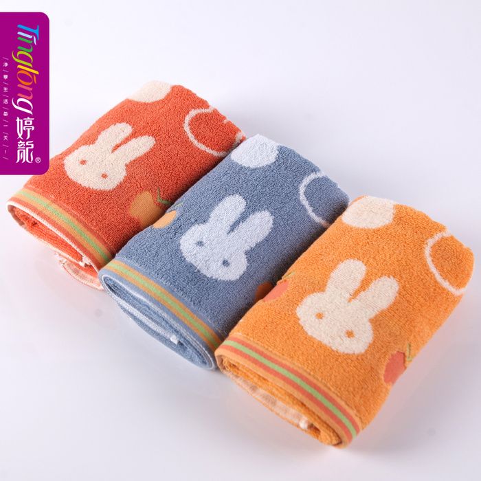婷龙纯棉卡通提小兔儿童毛巾情侣毛巾礼品赠送套装详情2