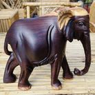 Ebony Elephant Carving