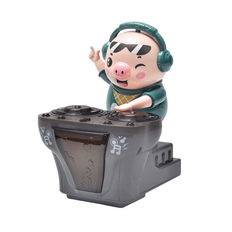 发声玩具/DJ小猪/儿童乐器白底实物图