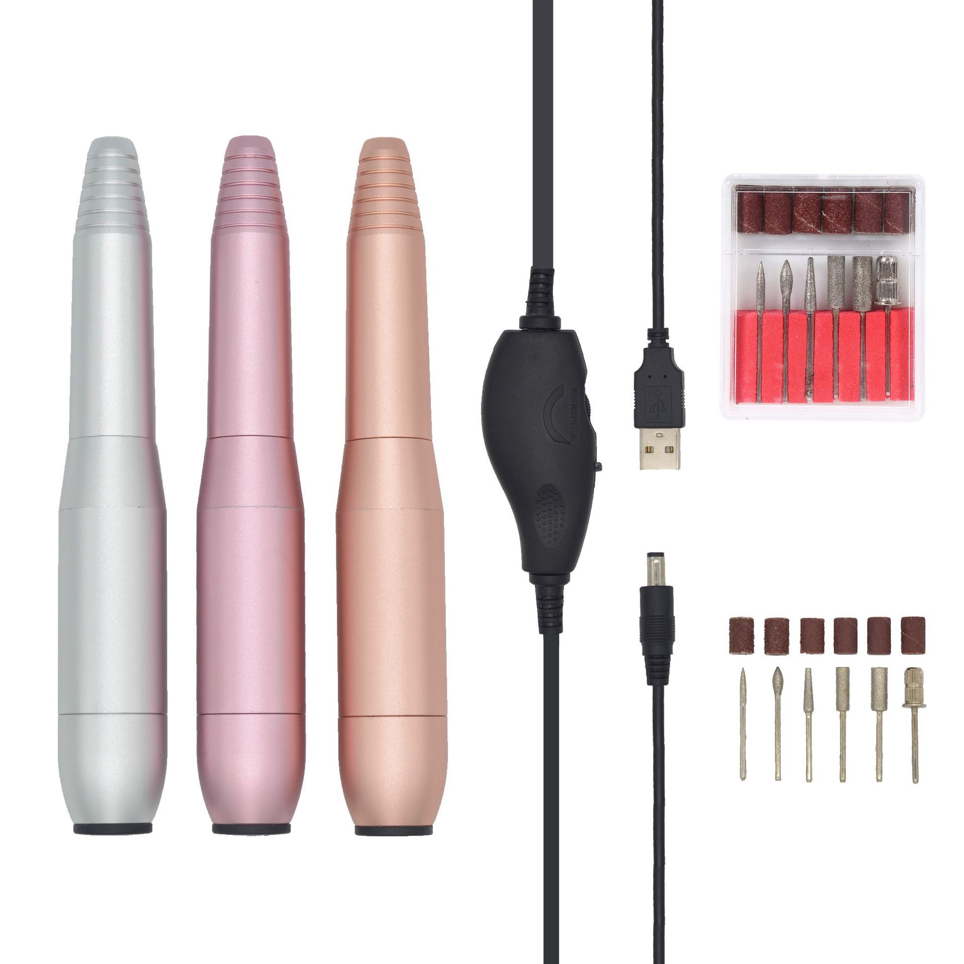 New nail polishing pen USB mini portable nail pen 20000 rotary pen grinding machine wholesale