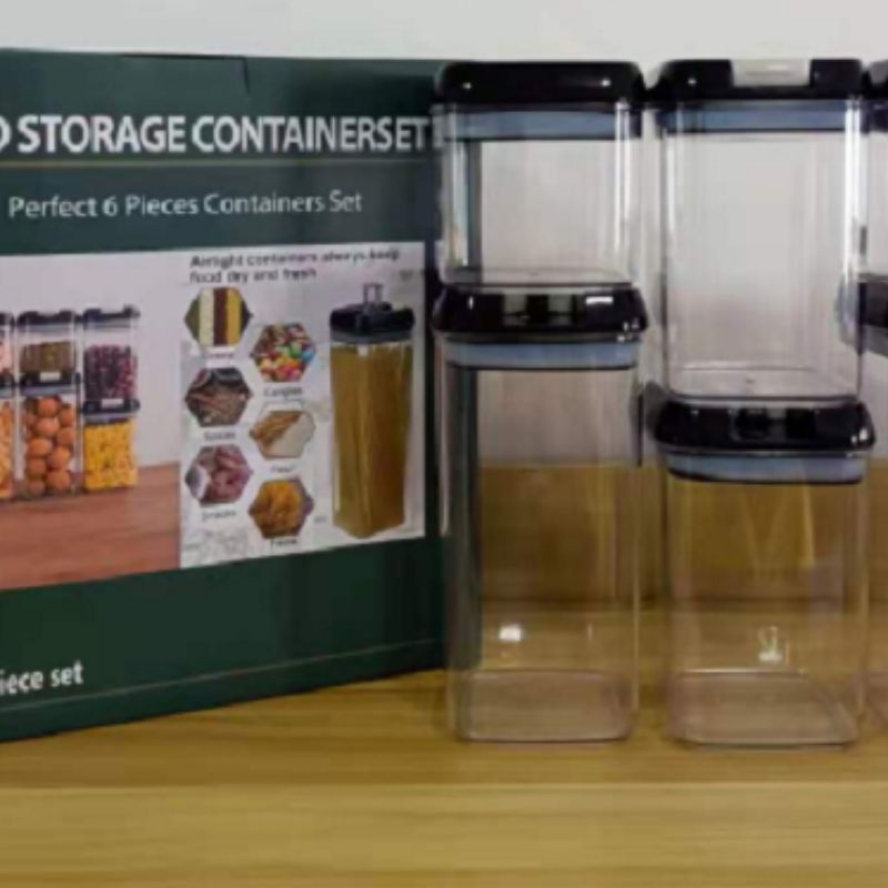 6PCS food storage jars full figure