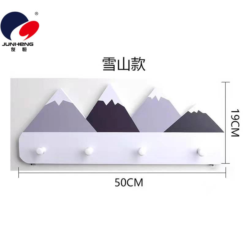 INS北欧风创意家居木塑衣帽挂钩卡通动物壁挂儿童房墙壁装饰挂件详情1