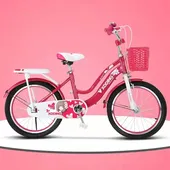 Children's bicycle 12/14/16/20 inch new style flashing wheel with basket