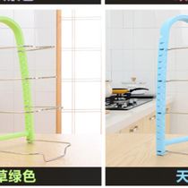 Kitchen shelf Stainless steel pot cover shelf foreign trade
