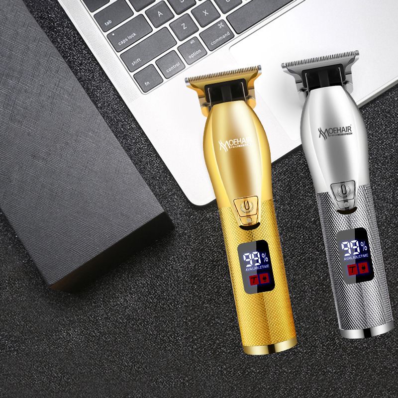 In Stock New Design Electric Cordless Men Grooming Hair Trimmer LCD Display Professional Hair Clipper details Picture