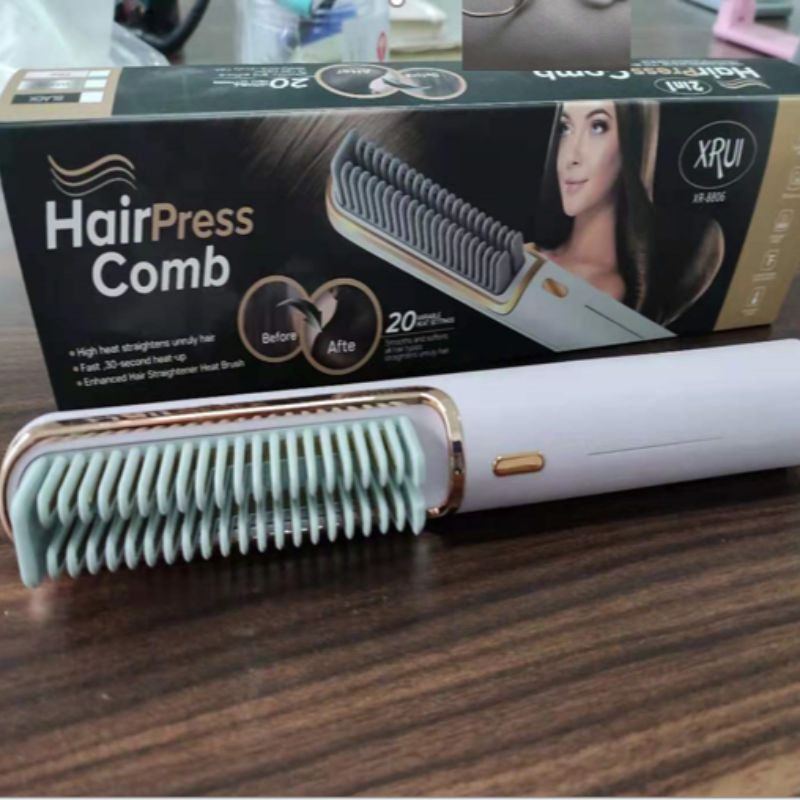 Hot air straightening comb