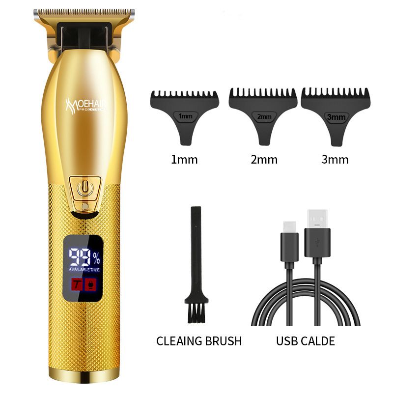 In Stock New Design Electric Cordless Men Grooming Hair Trimmer LCD Display Professional Hair Clipper Item Picture
