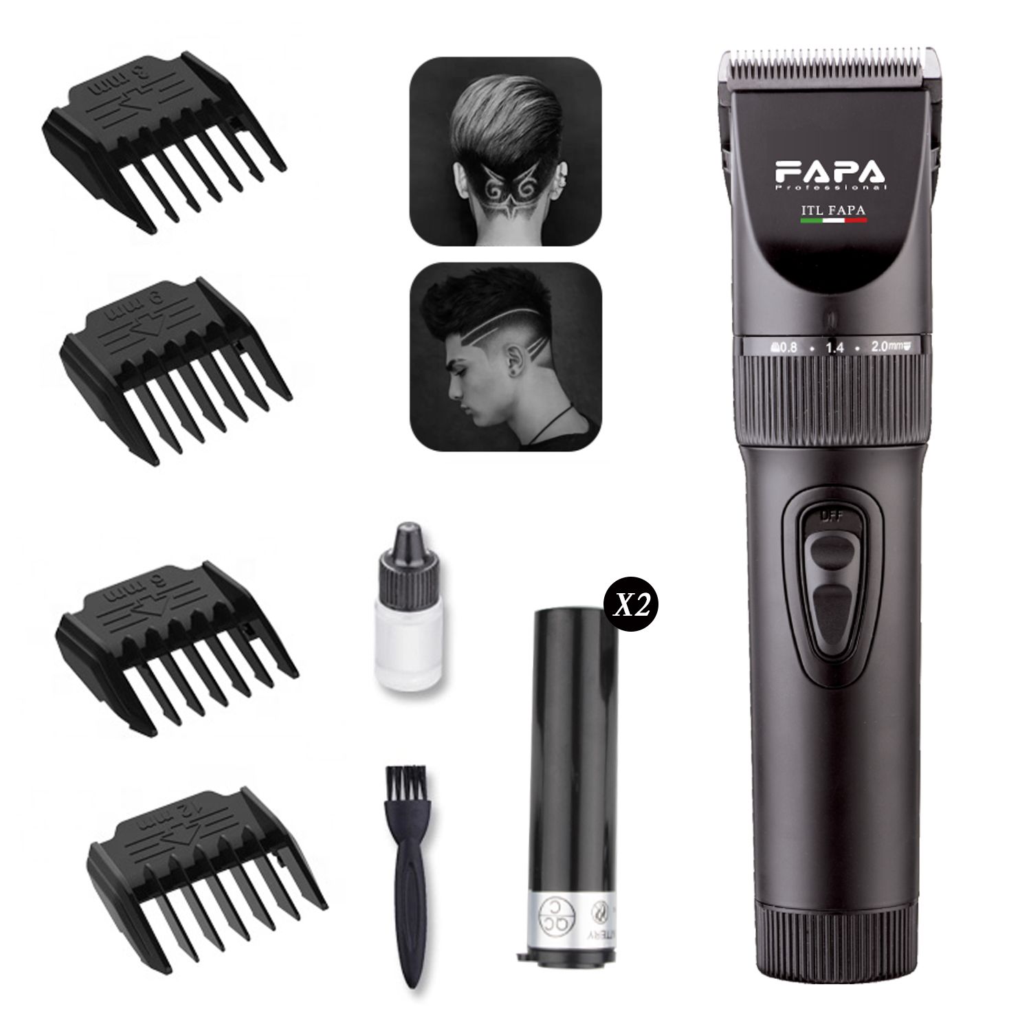 Professional Classic Durable OEM Adjustable Battery Hair Clipper Set Electric Cordless Hair Trimmer For Barber Shop thumbnail