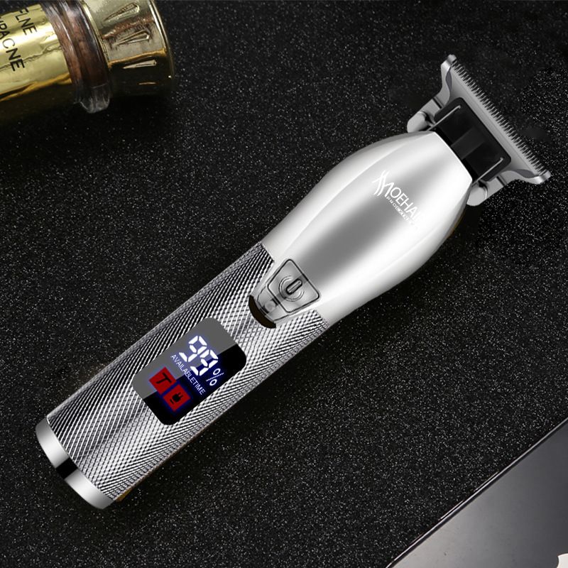 In Stock New Design Electric Cordless Men Grooming Hair Trimmer LCD Display Professional Hair Clipper Specification drawing