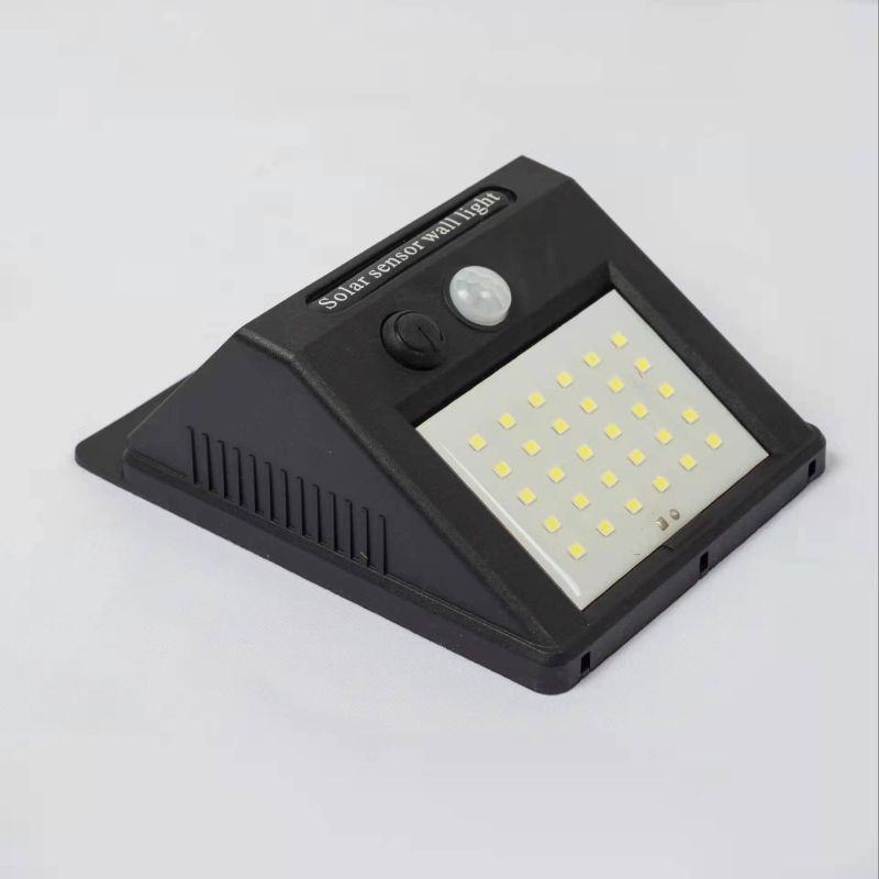 Solar lamps, outdoor garden and courtyard lamps, household human body sensor lamps, new rural street lamps, waterproof wall lamps, 30 leds Specification image