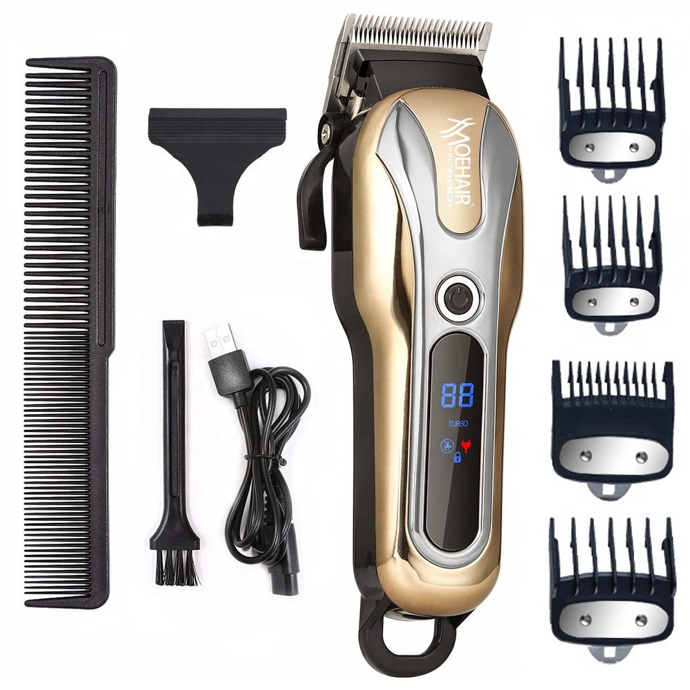 Electric Cordless Hair Shaver Tools Set LCD Sreen Rechargeable Professional Salon Hair Trimmers & Clippers For Men thumbnail