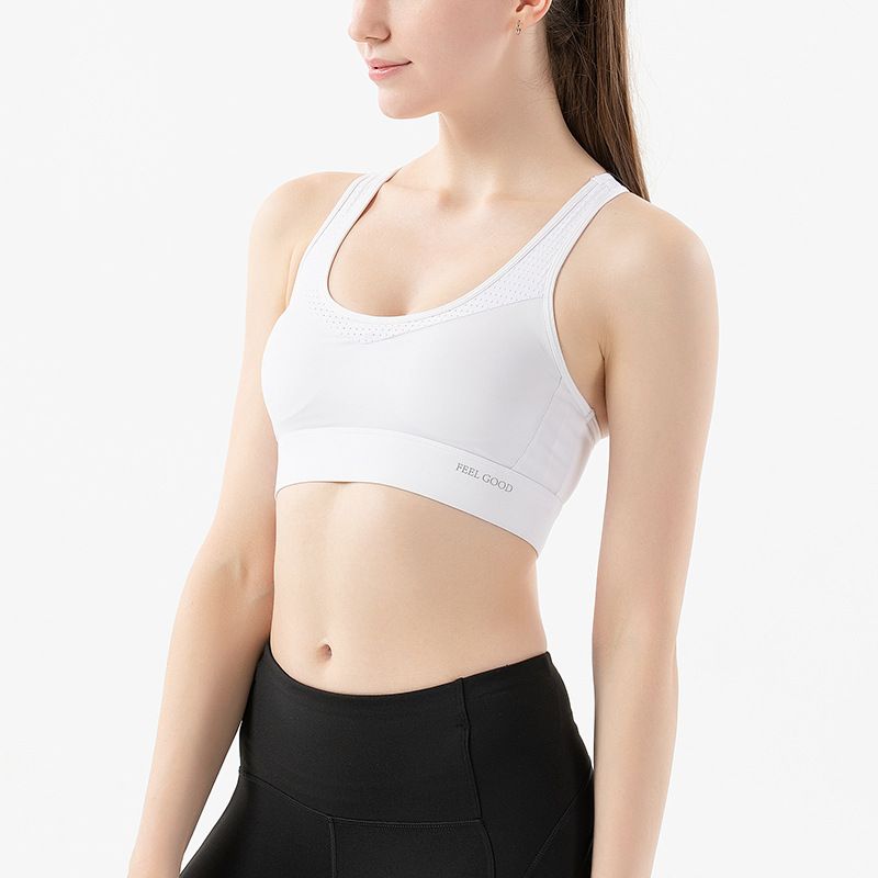 Yoga vest running fitness bra gathers shockproof professional high strength