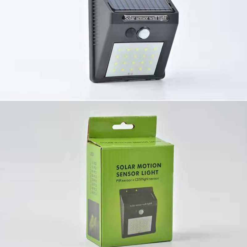New solar lamp outdoor garden and courtyard lamp 20led human body sensor light control waterproof solar wall lamp Item Picture
