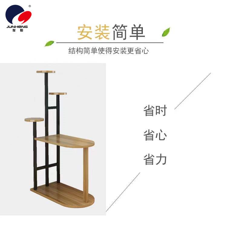 花架客厅卧室茶几架多层沙发边几实木置物架铁艺多功能落地绿萝架详情9