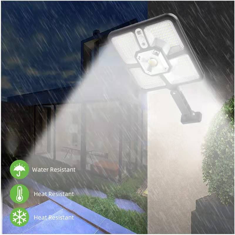 The new high-brightness solar street lamp, outdoor LED human-sensing wall lamp and remote-controlled courtyard fence lamp can be used Specification image