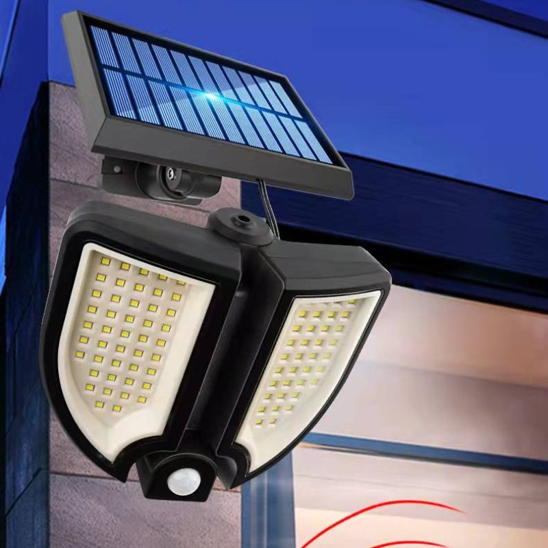 Outdoor solar 90LED split-type sensor wall lamp, small street lamp for courtyard, home, corridor and road lighting pic 8