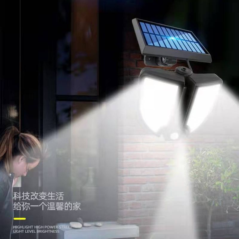 Outdoor solar 90LED split-type sensor wall lamp, small street lamp for courtyard, home, corridor and road lighting pic 7