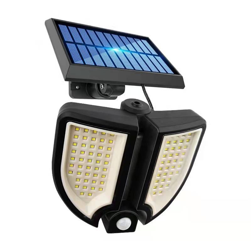 Outdoor solar 90LED split-type sensor wall lamp, small street lamp for courtyard, home, corridor and road lighting Item Picture