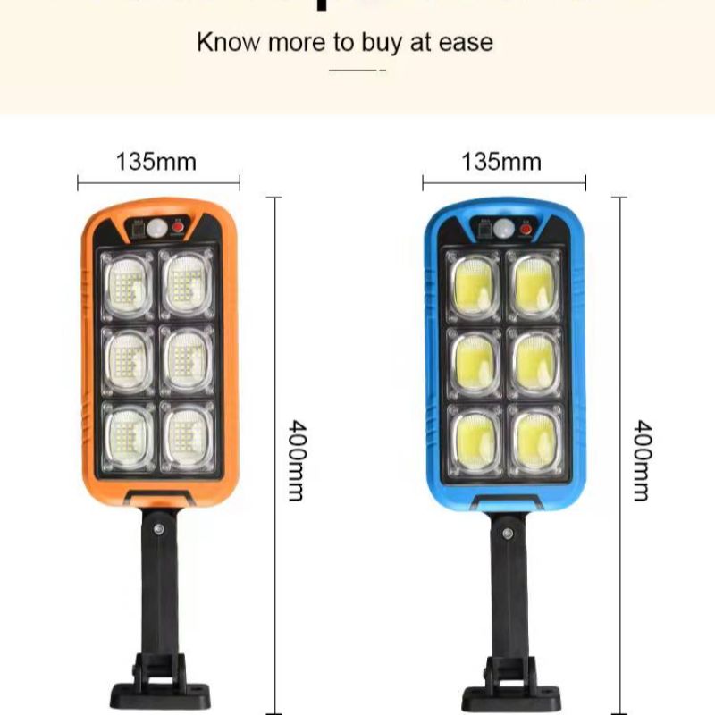 Solar-powered blue sensor street lamp, integrated garden lamp, remote-controlled outdoor street stall, new rural orange lighting lamp pic 10