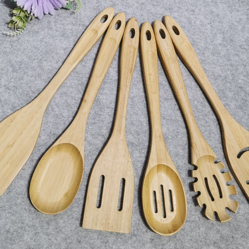 捷豪竹制不粘锅专用无漆竹锅铲长柄厨具家用炒菜竹木锅铲套装