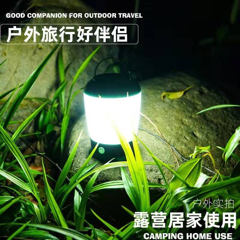 Cross-border new led camping light, multi-functional street stall outdoor fishing light, USB charging emergency camping tent light details Picture