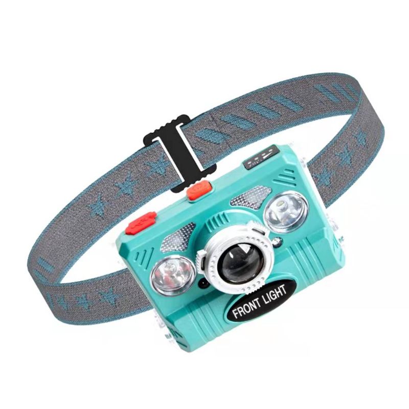 New LED strong light head lamp, mini multi-functional fishing lamp, hand-waving smart sensor lamp, head-mounted flashlight