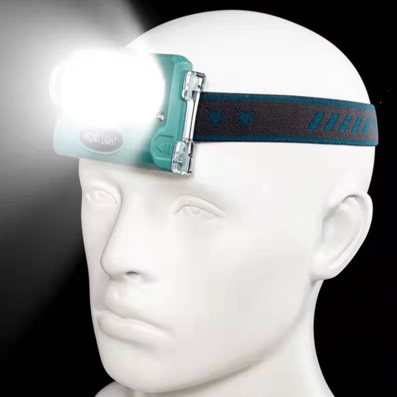 New LED strong light head lamp, mini multi-functional fishing lamp, hand-waving smart sensor lamp, head-mounted flashlight pic 4