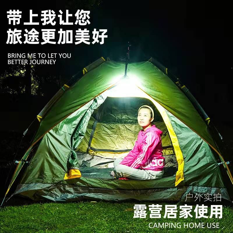 Cross-border new led camping light, multi-functional street stall outdoor fishing light, USB charging emergency camping tent light Item Picture